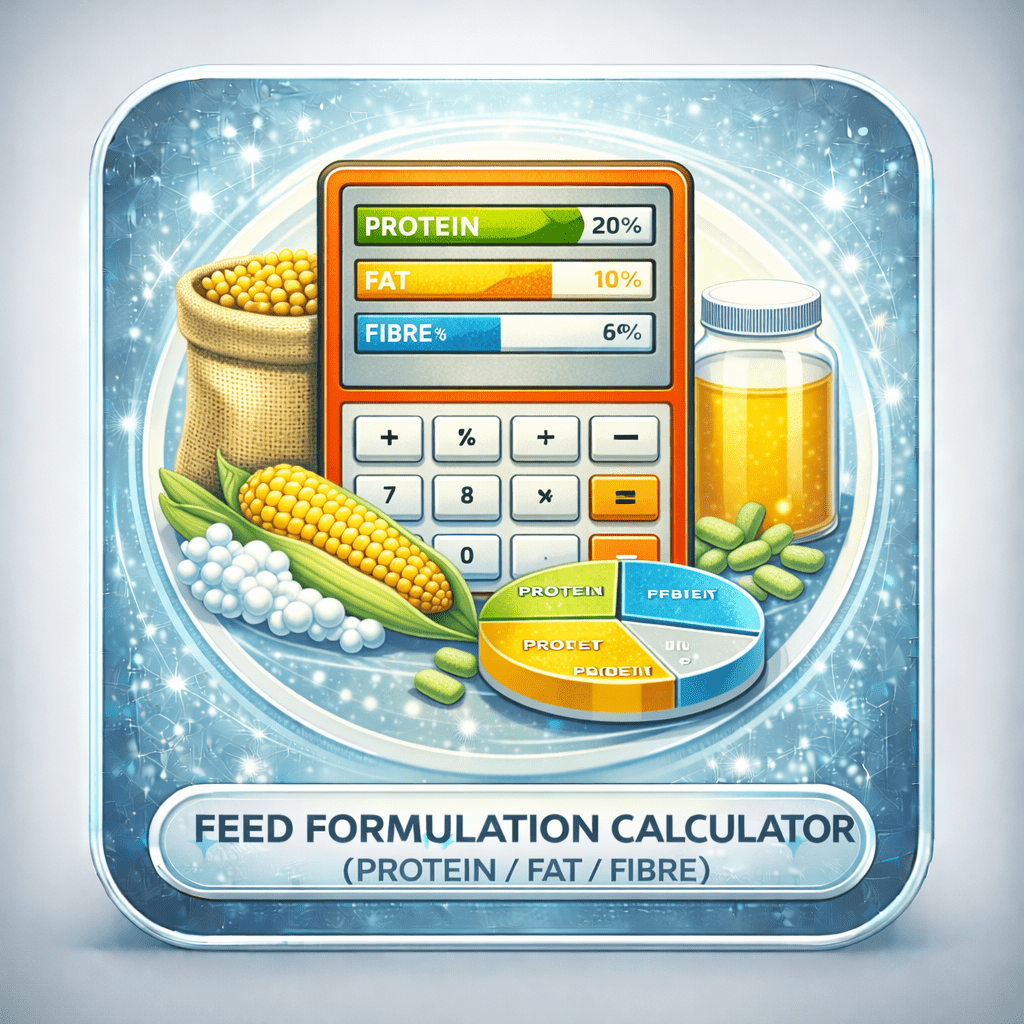 Feed Formulation Calculator (Protein / Fat / Fibre)
